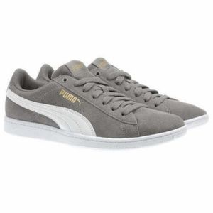 Gray PUMA Ladies' Vikky Suede Shoes